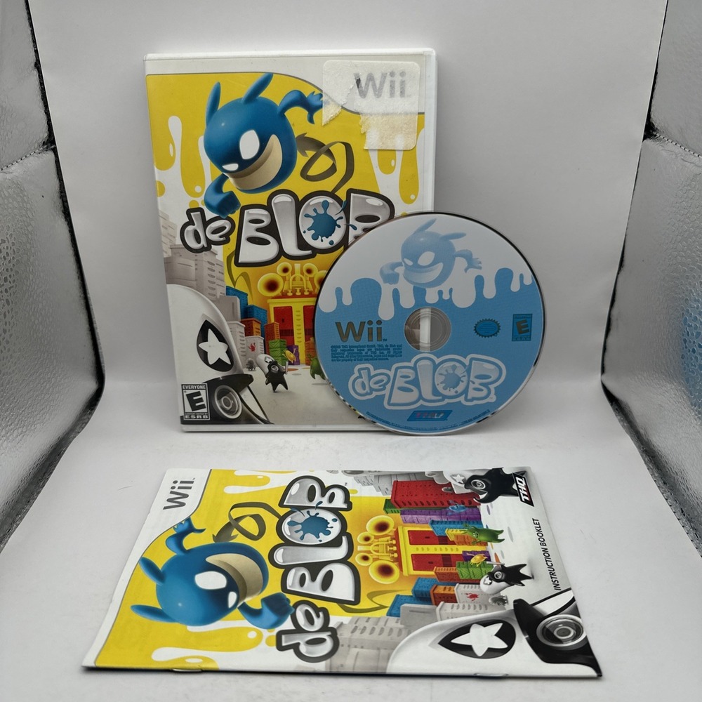 De Blob Nintendo Wii 2008 CIB Complete w Manual Excellent THQ